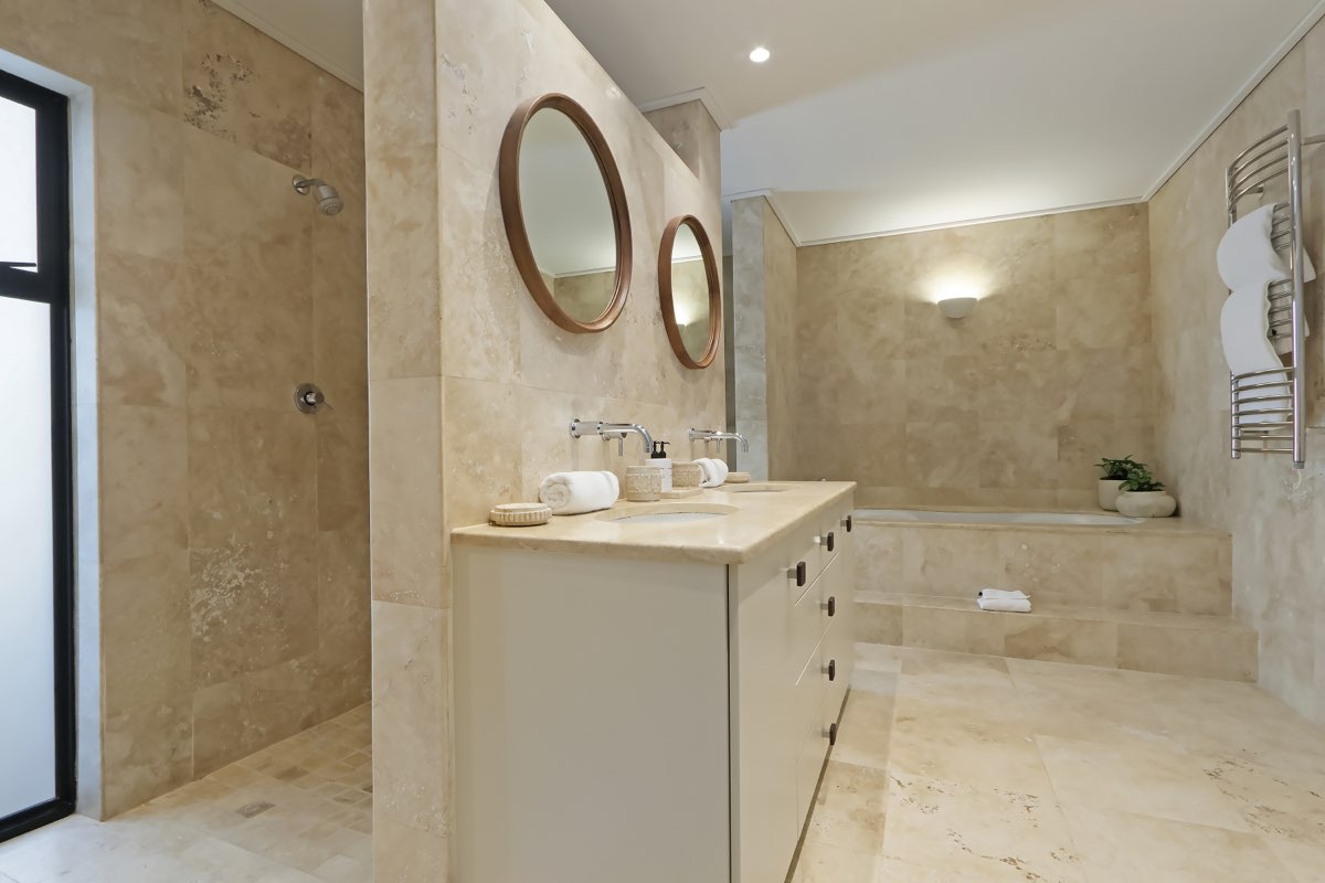 Serene bedroom with woven textures